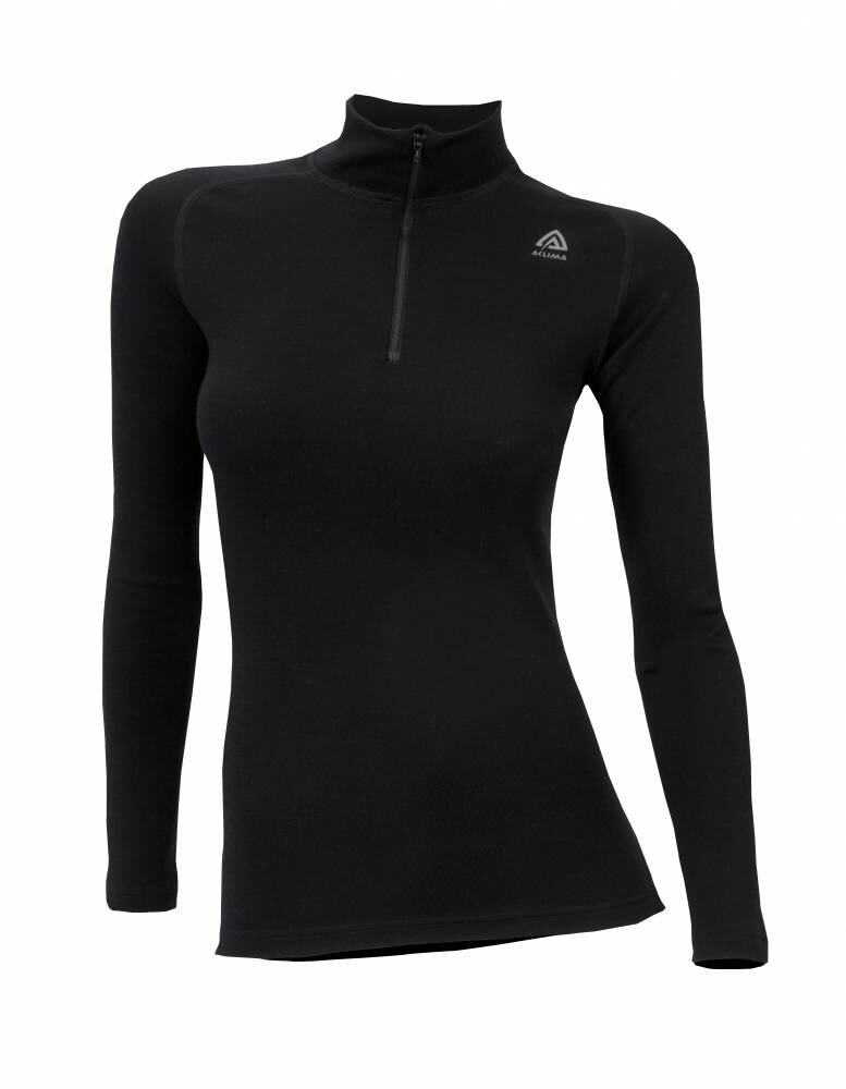 Aclima Warmwool Mock Neck Black