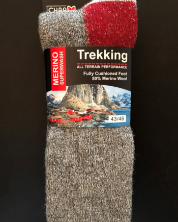 Charm Rag Merino Trekking Sokker Rød 39-42
