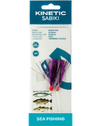 Kinetic Sabiki Disco Torsk Makrel Forfang      Pink White Flash