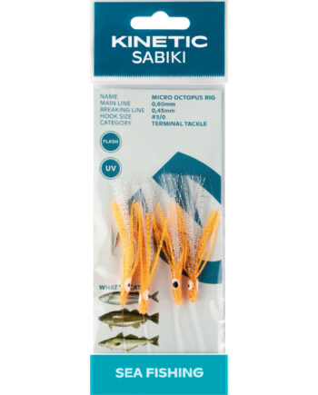 Kinetic Sabiki Micro Octopus Torsk Makrel Forfang      Chartreuse Uv