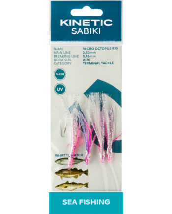 Kinetic Sabiki Micro Octopus Torsk Makrel Forfang      Clear Uv
