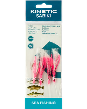 Kinetic Sabiki Micro Octopus Torsk Makrel Forfang      Pink Uv