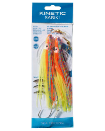Kinetic Sabiki Octopus Lightstick Torskeforfang      Yellow Silver