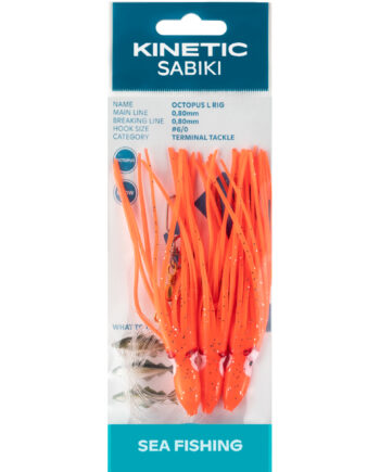 Kinetic Sabiki Octopus Torskeforfang      Red Glow