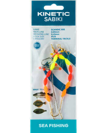 Kinetic Sabiki Scandic Fladfiskforfang      Yellow Red Orange