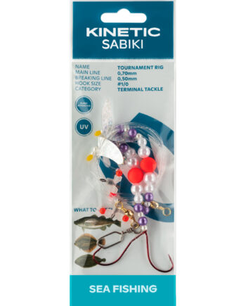 Kinetic Sabiki Tournament Fladfiskforfang      Orange Pearl  Silver