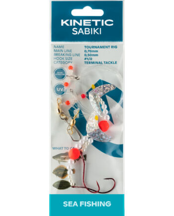 Kinetic Sabiki Tournament Fladfiskforfang      Pink Pearl  Silver