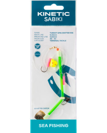Kinetic Sabiki Turbot Pighvarforfang Spin Drifter         Green