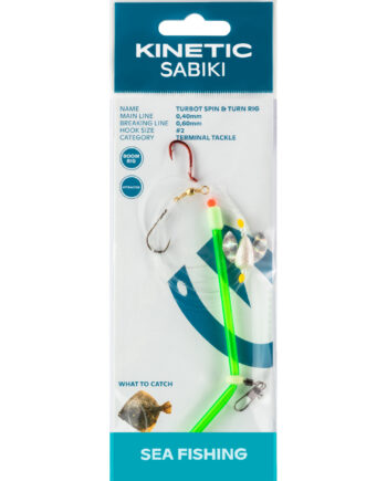 Kinetic Sabiki Turbot Pighvarforfang Spin Turn    Pearl Glitter
