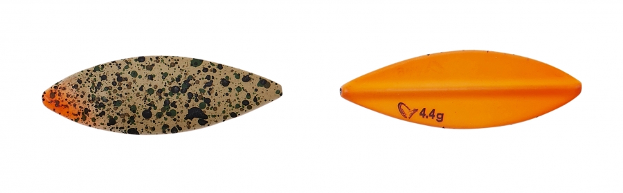 Lt Stickel Blade Rigged Sinking Pellet Gennemløbs Blink Pellet Uv Orange 4g Cm
