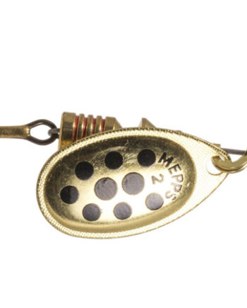 Mepps Aglia Decoree Spinner Gold Black Dots Str