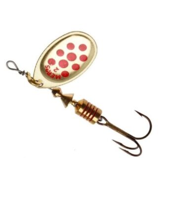 Mepps Aglia Decoree Spinner Gold Red Dots Str