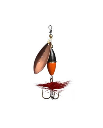 Myran Wipp Spinner  Sort   Orange   Kobber 3g