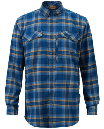 Pinewood Abisko Hike Skjorte Dark Azur Blue