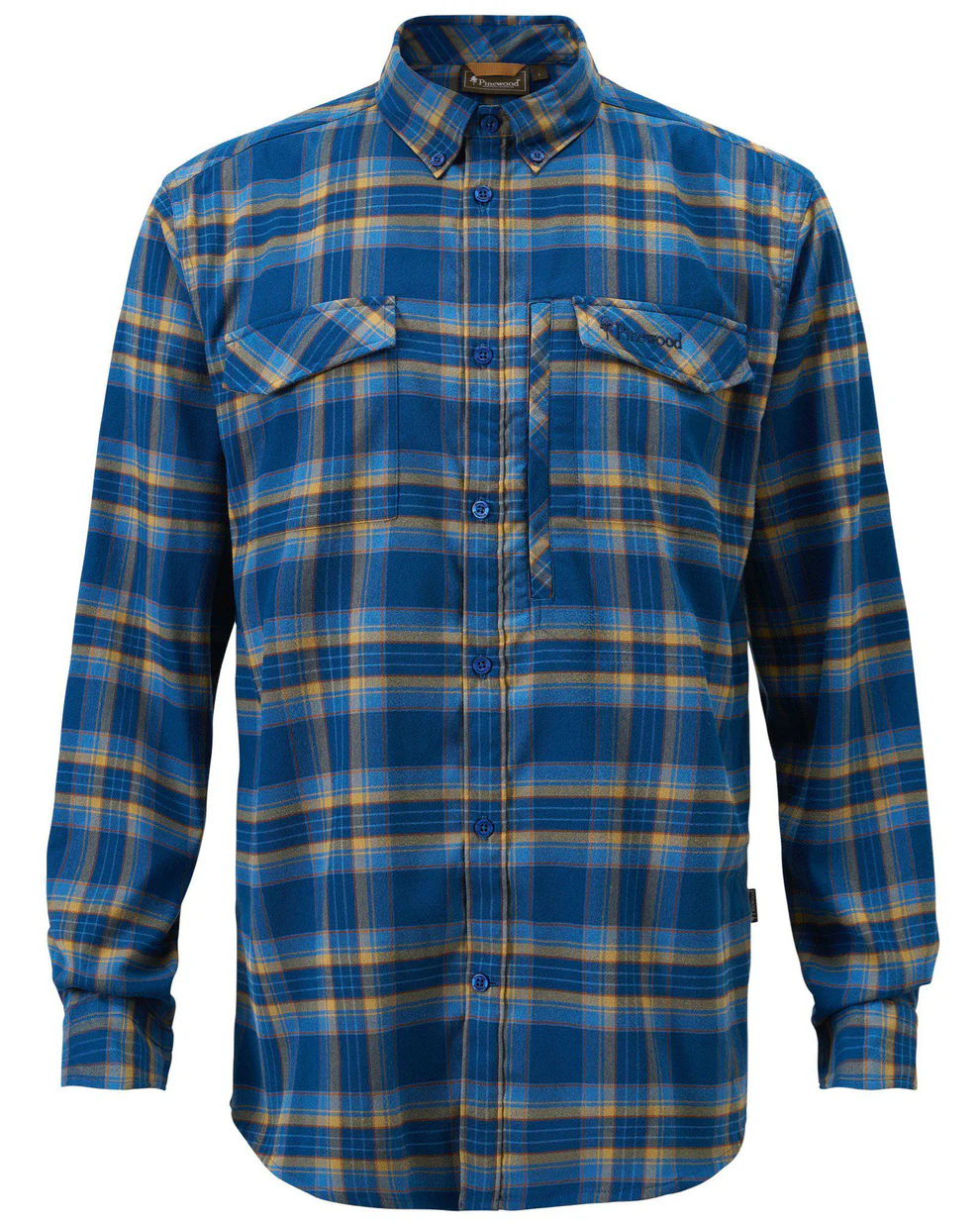 Pinewood Abisko Hike Skjorte Dark Azur Blue