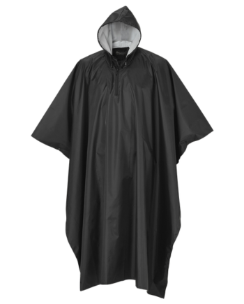 Pinewood Rainfall Poncho Black