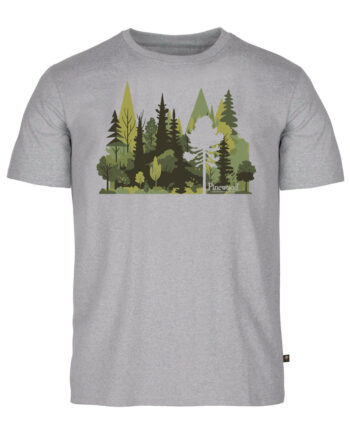 Pinewood Recycled  -shirt   Light Grey Mel Forest