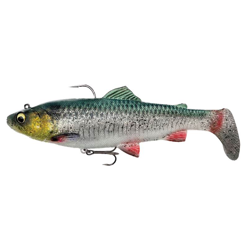 Savage Gear 4d Trout Rattle Shad 35g Green Silver
