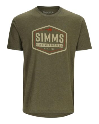 Simms Fly Patch  -shirt Military Heather
