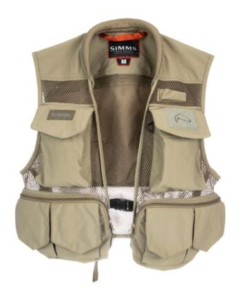 Simms Tributary Fiskevest Tan