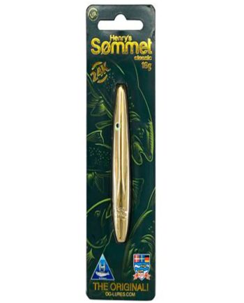 Ogp Henrys Sømmet 10 1cm 22gr Real 24k Gold Gennemløber
