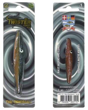 Ogp Twister Coast 13gr Brun Børsteorm Gennemløber