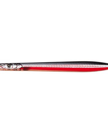 Savage Gear Line Thru Sandeel Nail 10cm 16gr Black Red Gennemløber