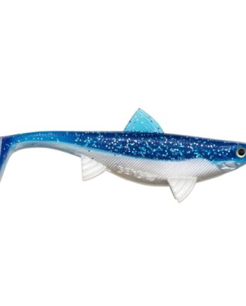 Senshu Real Fin Shad 8cm Flaky Blue Softbait
