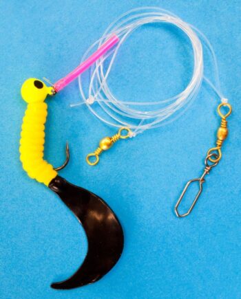 Team Deep Sea Baltic Sea Special Single Twister Gul Sort Torskeforfang