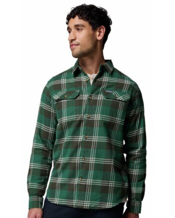 Columbia Flare Gunâ  Stretch Flannel Rain Forest Trails Edge Plaid