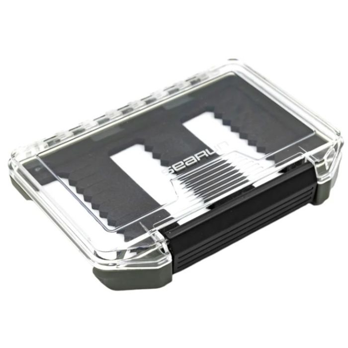 Searun Slim Fly Box Clear Lid Dark Grey