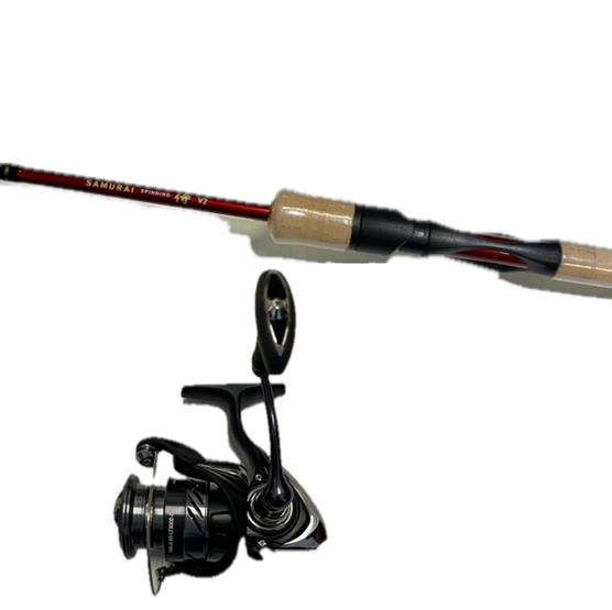 Fiskesæt Daiwa Samurai V2 Og Daiwa Ninja Bs Med Fletline 10 Fod -32