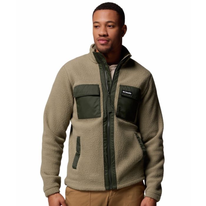 Columbia Juniper Peakâ  Full Zip Fleece Stone Green  Greenscape