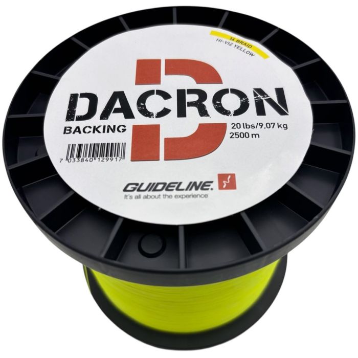 Guideline Braided Backing 20lbs Hi-viz Yellow 2500m