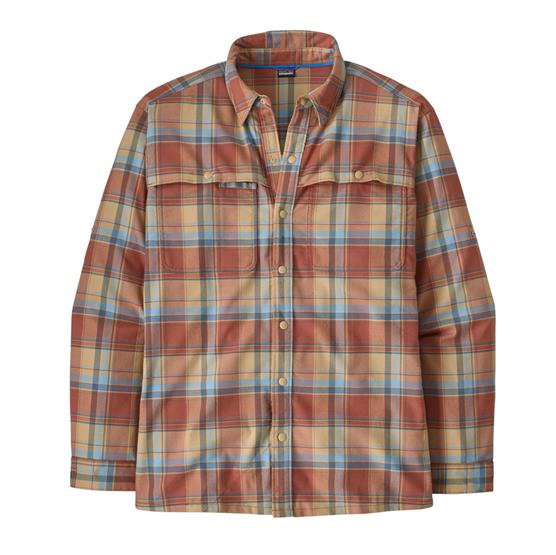 Patagonia Mens Early Rise Stretch Shirt  Rainsford   Burl Red