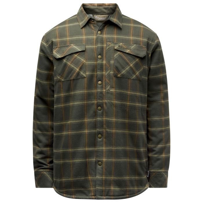 Pinewood Pile Jakke Skjorte   Green Bronze