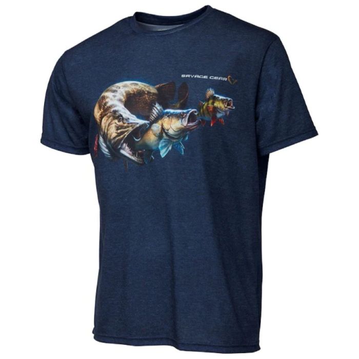 Savage Gear Cannibal  -shirt Blue