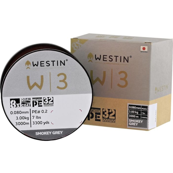 Westin W3  -braid Smokey Grey 3000m