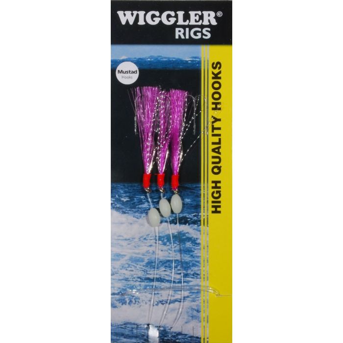 Wiggler Flasher Forfang 3kroge Røde Hår